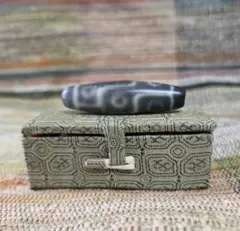 専用 九眼天珠 s744 本物 古代チベット護符 天眼石 老天珠 ジービーズ crocotried_s744
