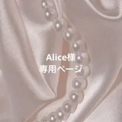 Alice様専用ページ