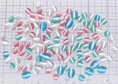 （383）合成キャッツアイ、カボション、120粒