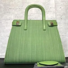 美品タグ付き】COMTESSE ホースヘア オリーブ トートバッグ定価85万 