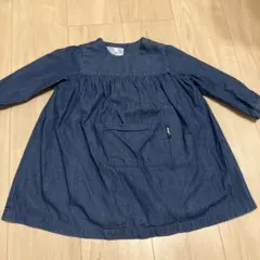 デニム　長袖ワンピース 90cm アニエスベー 2ans