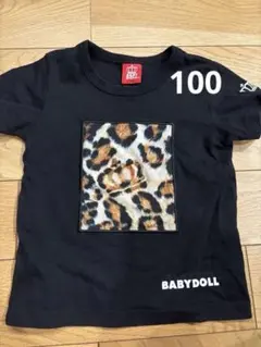 BABYDOLL レオパード柄 Tシャツ 100