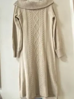 即購入可能！tocco closet ブラウンニットワンピース