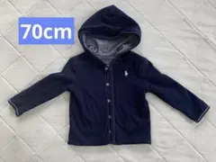 ラルフローレンのリバーシブルパーカー　70センチ