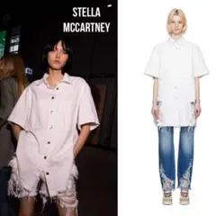 12万 STELLA MCCARTNEYダメージ デニム シャツ カバーオールのサムネイル