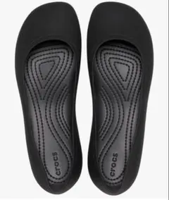 crocs ブルックリンフラット　W8 ブラック