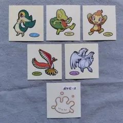 ポケットモンスター デコキャラシール・６枚セット