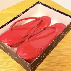 赤色 草履　サイズ22.5cm