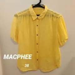 MACPHEE 　リネン100% 半袖シャツ　38 Mサイズのサムネイル
