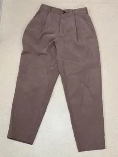GU ブラウン テーパードパンツ