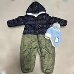 LAGKAW スノーウェア 90 ミッフィーニット帽 セット