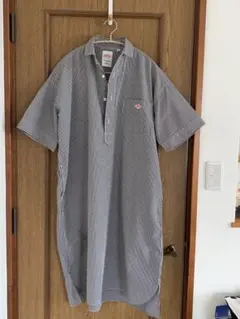 ダントン DANTON コットン シャツワンピース 半袖 ギンガムチェック36