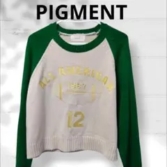 PIGMENT 韓国ファッション　レディース長袖　ニットセーター　サイズフリー