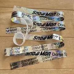 SnowMan DOME TOUR 2025 ON 落下物 銀テープ2本音符1個