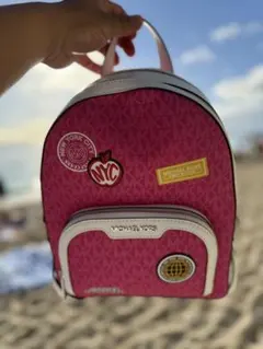 【最大値下げ】 MICHAEL KORS ピンクバックパック