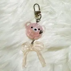 メロンパンくまキーホルダー⌇リボン