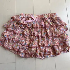 Branshes フリル付き花柄ハーフパンツ 見せパン