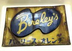 Bireley's バヤリース・オレンジ ホーロー看板 レトロ 昭和レトロ琺瑯