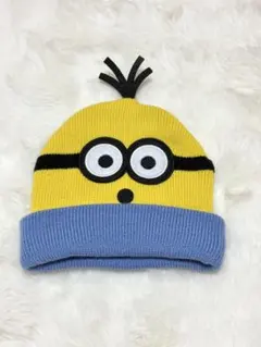 【美品】USJ ミニオン キャラクター帽子 ニット帽　フリーサイズ