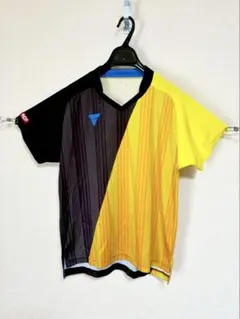 m611◆VICTAS◆卓球 半袖ウェア◆ストライプデザイン◆Mサイズ