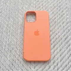 【訳あり】純正 iPhone12miniシリコンケース MagSafe オレンジ
