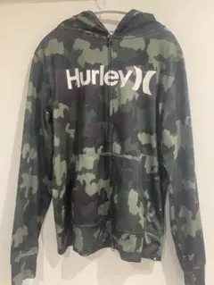 Hurley 迷彩柄 フルジップフーディ ラッシュガード