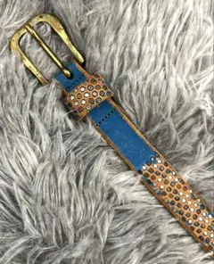 スタッズ装飾のレザーベルト 75-85cm