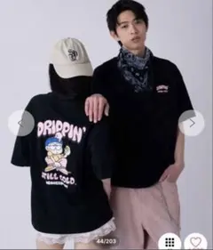 新品 WEGO アソートグラフィックBIG Tシャツ ブラック S