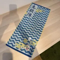 新品鬼滅の刃フェイスタオル嘴平伊之助猪頭被り物公式グッズ綿100％34×80cm