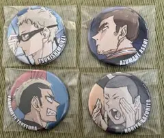 劇場版ハイキュー 缶バッジ 月島 東峰 成田 山本