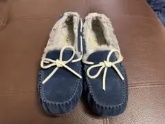 UGG ネイビー モカシン スリッポン