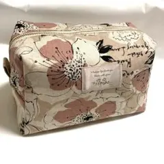 花柄シャーリー ボックスポーチ ✿ ハンドメイド