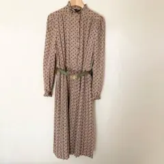 ★美品★ジョイナナ 花柄シフォンワンピース joynana 昭和レトロ 日本製