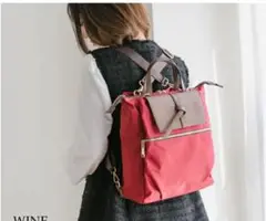 3Way 撥水加工ナイロンリュック Quay イマイバッグ