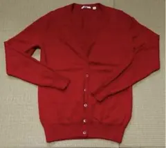 ユニクロ カーディガン Mサイズ 赤