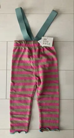 micorridストライプ サスペンダーパンツ 90