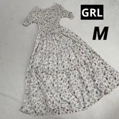 【数回使用】GRL 花柄オフショルダー 2WAY ロングワンピースac1431