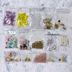 ビーズ ハンドメイド まとめ売り アクセサリー 材料 チャーム セリア パーツ