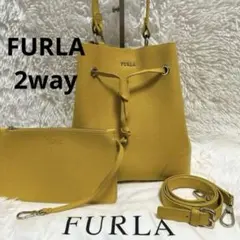 専用 フルラ FURLA ショルダーバッグ かごバッグ 巾着 斜め掛け