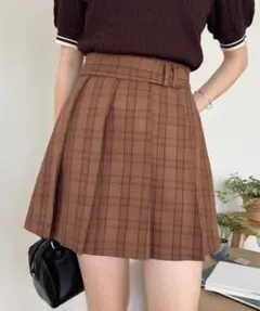 one after another NICE CLAUP プリーツミニスカート