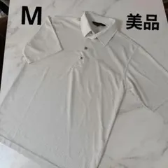 美品Founders M チェック柄半袖ポロシャツメンズゴルフウェア