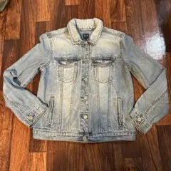GAP デニムジャケット ライトブルー　ダメージ