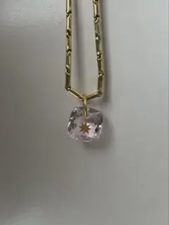ローズクォーツ クッションカット ペンダントトップ