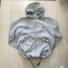 lecoq sportif ライトグレー フード付きナイロンジャケット S