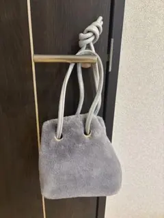 レディース 鞄 バッグ ハンドバッグ ファー グレー DoCLASSE