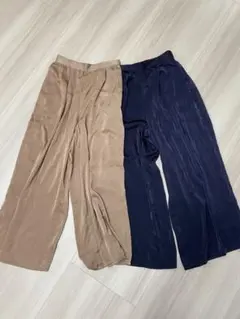 ナチュラルビューティーベーシック　ガチョウパンツ 2色セット