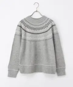 【新品】求心柄ニット 秋冬