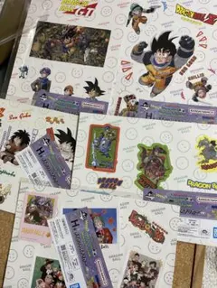 ドラゴンボール　一番くじ　ダイカットステッカー　セミコンプセット