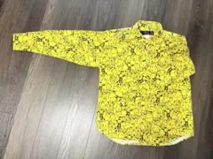 動物柄イエロー長袖シャツ