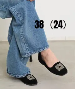 新品♡IENA♡2025MALUS／マリュスVELVETBIJOU SHOES MALUS/マリュス VELVET BIJOU SHOES | イエナ(IENA) | マルイ